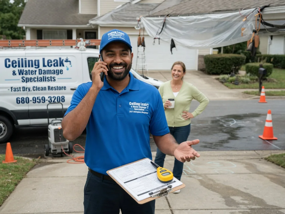Ceiling Leak Cleanup Cowgill, MO FAQs